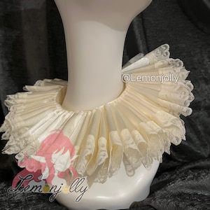 Custom made Collar, Jester collar, Neck Accessory, Made-to-Order ruff collar