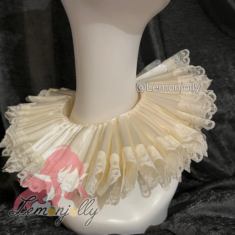 Custom made Collar, Jester collar, Neck Accessory, Made-to-Order ruff collar