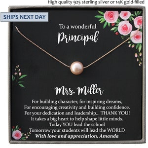 Principal Gift Personalized Principal Appreciation Gift for principal retirement gift ideas, end of year gift, thank you gift Personalized