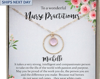 Nurse Practitioner Gifts for Women, Nurse Practitioner Graduation Gift, Registered nurse jewelry, Personalized nurse gift