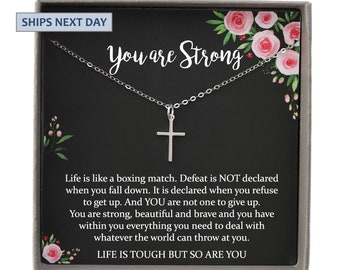 Reery Gifts Sobriety Gift Alcoholics Anonymous Addiction Jewelry You Are Strong Necklace Aa