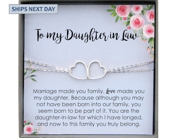 WUSUANED Marriage Made You Family Love Made You My Daughter Bracelet for Daughter in Law 