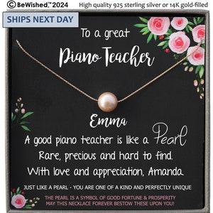 Piano Teacher Gift Thank You Gift for Music Teacher Gift, Personalized Gift for Piano Teacher, Personalized Piano Teacher Gift