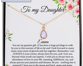 Daughter Gift from Mom to Daughter Necklace for Daughter Gift for Daughter from Mom daughter gift from dad to daughter birthday gift