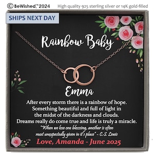 Rainbow Baby Gift for Mom, After Every storm There is a Rainbow baby shower gift