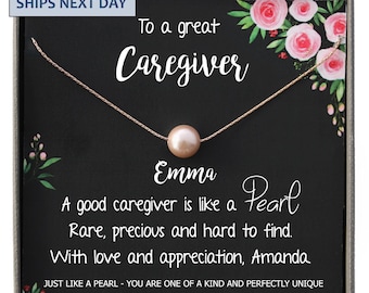 Caregiver Gift, Caregiver Thank You Necklace for Caregiver, Caregiver Appreciation, Caregiver Birthday Gift, Christmas gifts for Caregiver