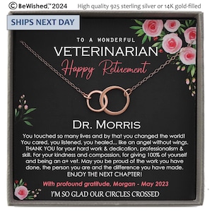 Veterinarian Retirement Gifts for Women, Retired Vet Gift, Retiring Vet Gift, Happy Retirement Gifts for Vets, Personalized Gifts for her