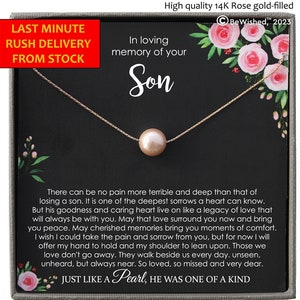 LAST MINUTE Loss of Son Memorial Gift for Loss of Son Sympathy Gift, Loss of Son Bereavement Gift, Condolence Gift, Sorry for your Loss