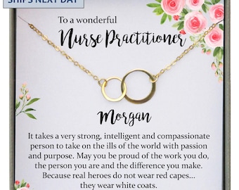Nurse Practitioner Gifts for Women, Nurse Practitioner Graduation Gift, Registered nurse jewelry, Personalized nurse gift