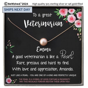 Veterinarian Gift Necklace Vet tech Gift ideas for Veterinarian Necklace Veterinary gift Veterinarian Jewelry vet gifts