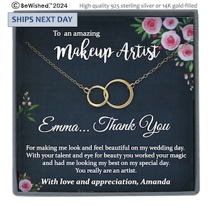 Make up Artist Gift for Makeup Artist Gift, Beautician Gift, Wedding Makeup Artist Gift Thank you from bride, thank you cards