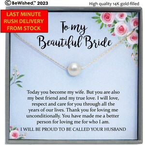LAST MINUTE Gift for Bride from Groom, Ready to Ship Wedding day Gifts ideas, Fast Shipping