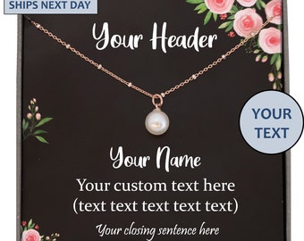 Satellite Necklace for Women, Layered Necklace, Personalized Gifts for Women, Custom text and Jewelry, Necklace with Personalized Cards