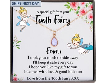 Tooth Fairy Gift from Tooth Fairy Letter Personalized Tooth Fairy Present for Girl Lost Tooth Gift to put under the pillow