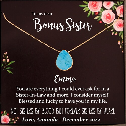 Sister in Law Necklace Sisterinlaw Christmas Gift for Sister Etsy