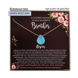 Memorial gift Brother Loss of Brother, In Memory of Brother, Sorry for your Loss of Loved one Condolence Gift, Bereavement Gift, Grief Gift