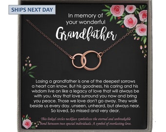 Loss of Grandfather Grandpa Sympathy Gift Condolence Jewelry In Memory of Grandpa Grandpa Memorial Gift Sorry for Your Loss Necklace