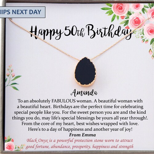 50th Birthday Gift for Women Personalized Birthday Gift Etsy