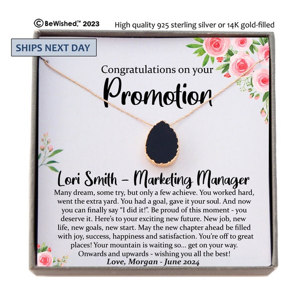 Job promotion Gift for Women, Congratulations Gift Promotion, Boss Promotion Card, Gift for Promotion, Personalized Gift, Bewished Gifts