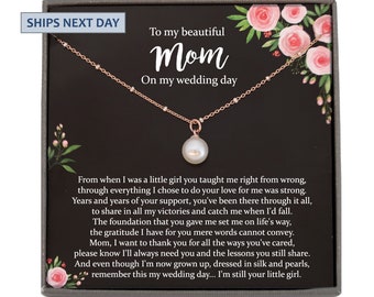 Mom Of Bride Mother Of The Bride Necklace From Bride To Mom On My Wedding Day Mother Of The Bride Gift From Daughter Love Knot Necklace