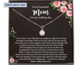 Mother of the Bride Gift from Daughter Mother of the Bride Necklace from Bride Eternity Necklace Mom of Bride Gift To Mom from Bride