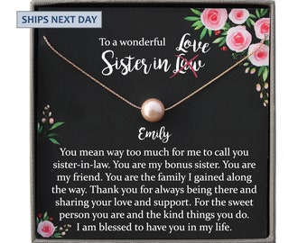 Sister-in-law necklace sister-in-law birthday Gifts Sister-in-law necklace, Gift for Sister-in-law Sister-in-law gifts