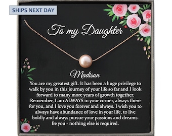 Daughter Gift from Mom to Daughter Necklace for Daughter Gift for Daughter from Mom daughter gift from dad to daughter birthday gift