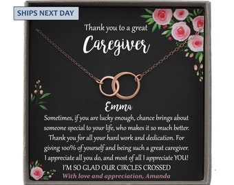 Caregiver Gifts, Daycare Gift, Caregiver Thank You, Necklace for Caregiver, Caregiver Appreciation, Gifts for women, Personalized Gift