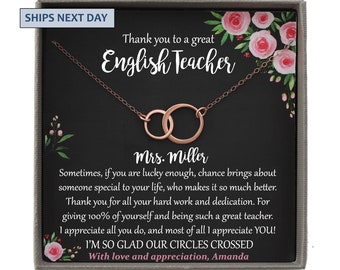 English Teacher Gift for English Teacher Christmas Gifts for Grammar Teacher, Personalized English Teacher Gift