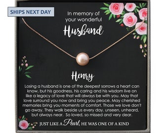 Death Loss of Spouse Necklace Grief Gift Remembrance Jewelry Memorial Gift Sorry for Your Loss Loss of Husband Gift Loss of Partner
