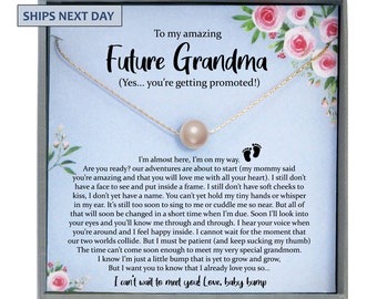 Baby Announcement Grandparent, New Grandma Gift, Promoted to Grandma Pregnancy Reveal Gift for New Grandmother Gift, First Time Grandma