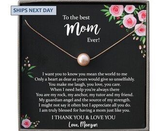 Best Mom Ever Gift for Mom, Mothers Day from Daughter, Mothers Day Gift from Daughter, Mothers day necklace, Gifts for Mom from Daughter