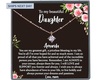 Daughter Gift from Mom to Daughter Necklace for Daughter Gift for Daughter from Mom daughter gift from dad to daughter birthday gift