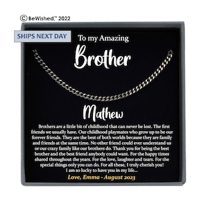 Brother Gift for Brother Christmas Gift Brother Gift from Sister or Brother Birthday Gift for Brother, Big Brother Gift, Little Brother Gift