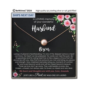 Memorial gift Husband Loss of Husband In Memory of Husband Sorry for your loss of Spouse loss of loved one condolence gift, bereavement gift