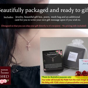 Personalized Christian Gifts, Baptism Gift Girl Religious Gifts for Women, Bible Verse Necklace, Christian jewelry, Cross Necklace image 4