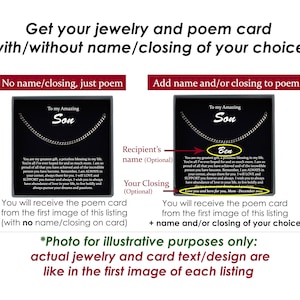 Confirmation Gift for Boys or Men - Personalized Custom Engraved Necklace with Sentimental Message bild 6