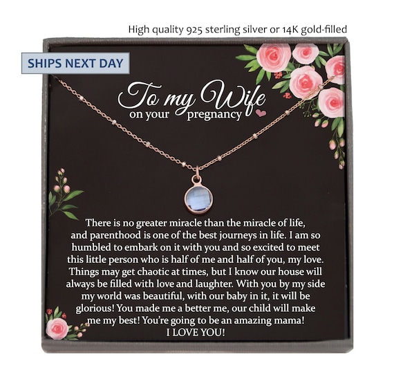 Wife Pregnancy Gift for Wife Baby Shower Gift for Mom to be Gift for Expecting Mom Gift Pregnant Wife Gift from Husband