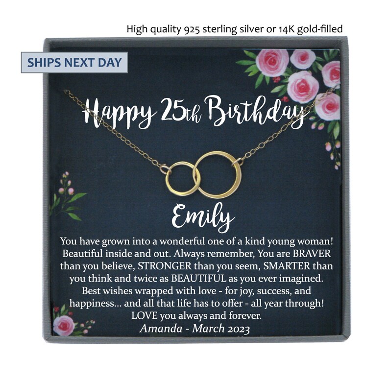 25th Birthday Gift for Her Gift for 25 Year Old Gift Idea Etsy
