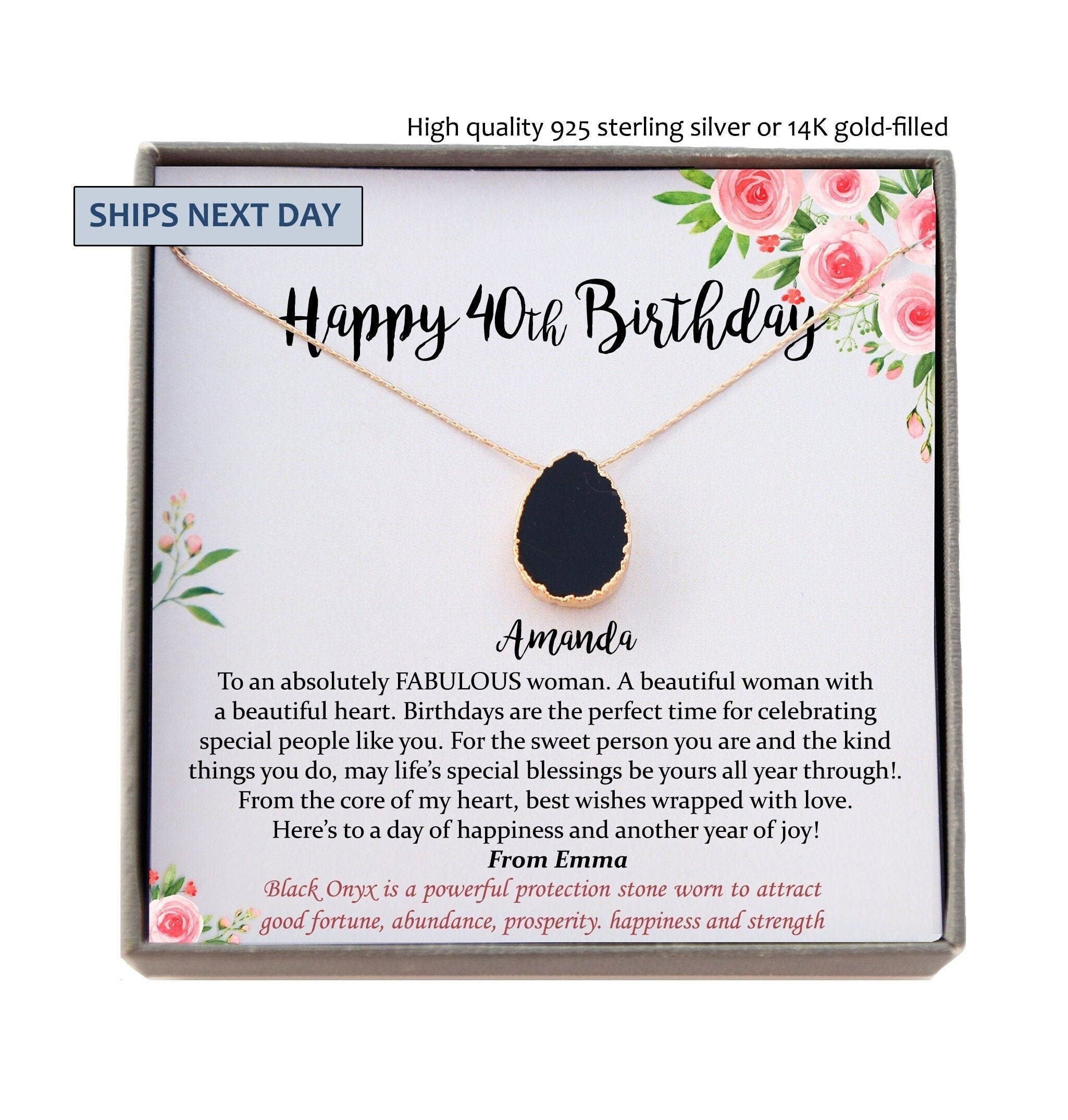 40th Birthday for Her Gift, 40th Birthday Gift for her, fortieth birthday gift for women friend, 40th birthday friend, 40th Birthday Women