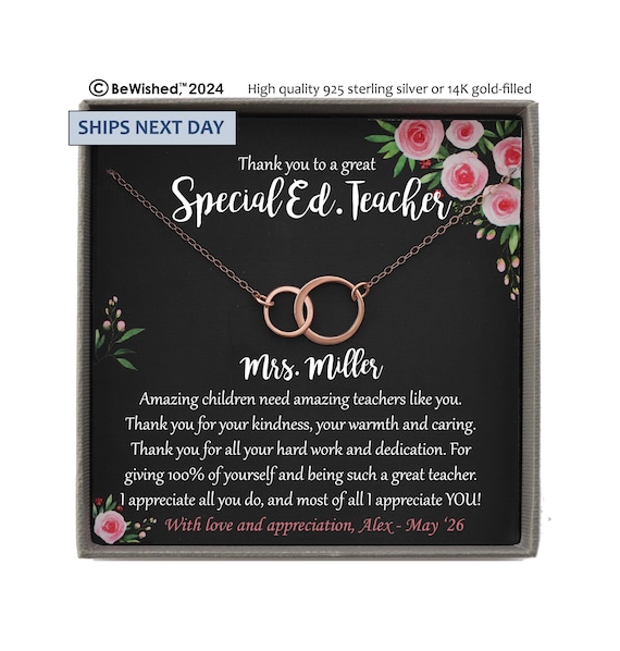 Special Education Teacher Gifts for Special Ed Teacher, Paraprofessional SPED, special needs, rbt, aba, Personalized Gift, Bewished Gifts