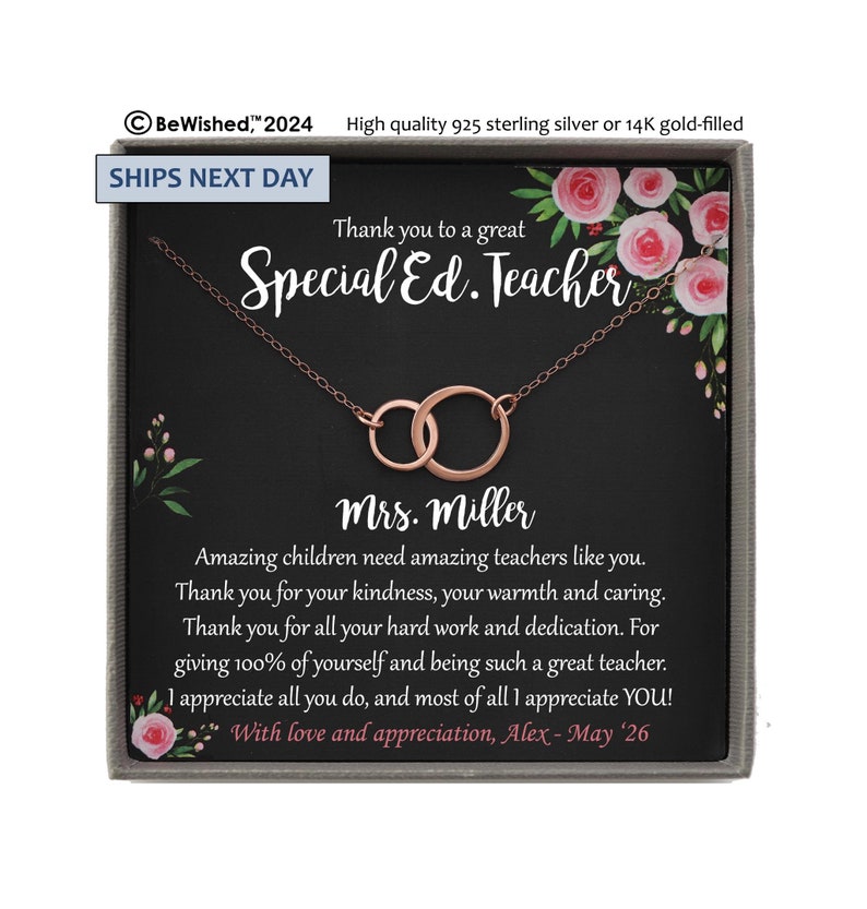 Special Education Teacher Gifts for Special Ed Teacher, Paraprofessional SPED, special needs, rbt, aba, Personalized Gift, Bewished Gifts