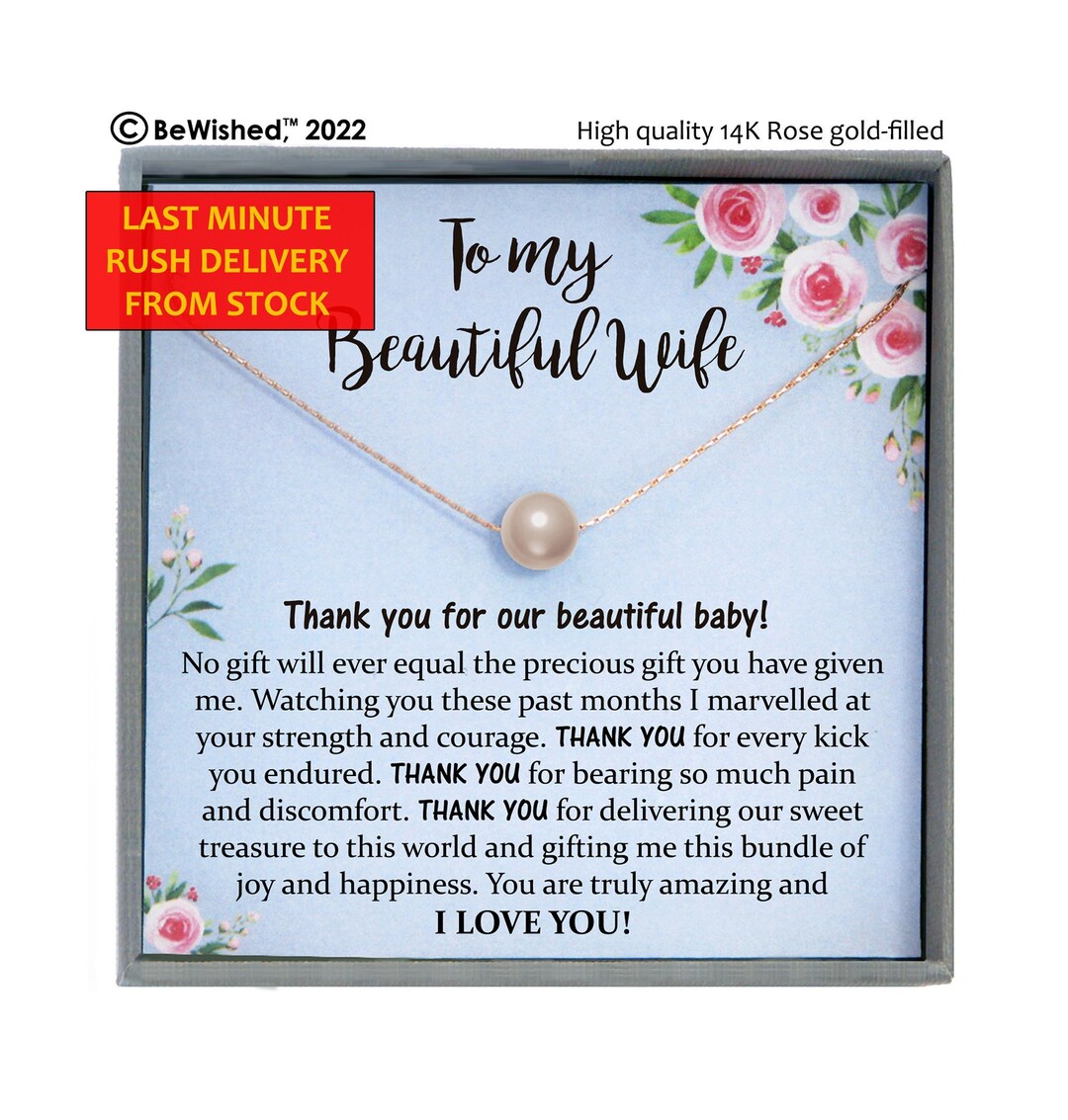 LAST MINUTE Gift, Push Present for Wife for New Baby, New Mom Gift From Husband, Push Gift for