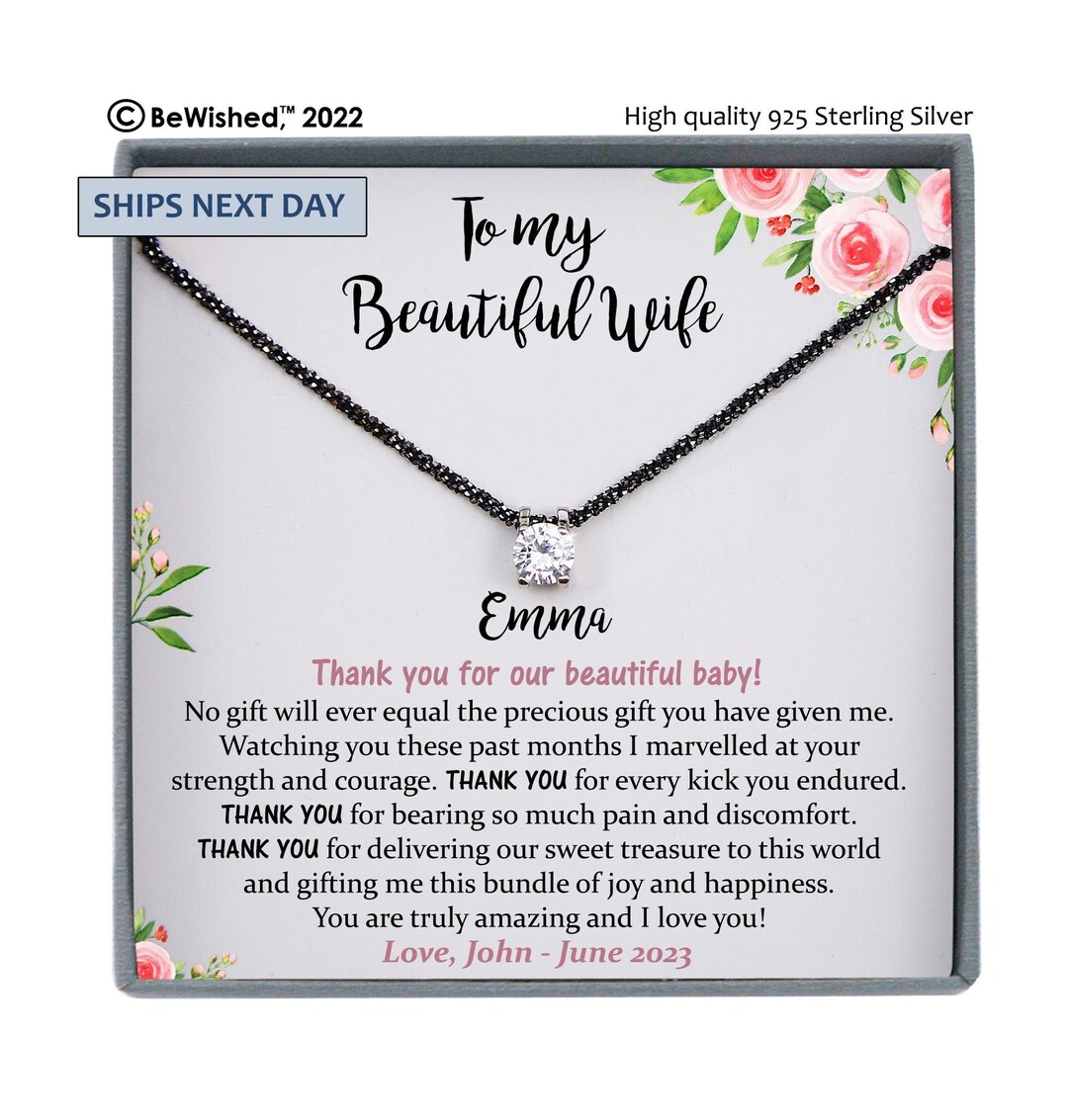 Push Present for Wife for New Baby, New Mom Gift From Husband, Push Gift for Wife, Labor Gifts