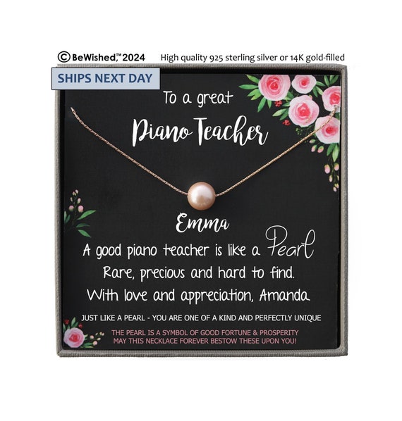 Piano Teacher Gift Thank You Gift for Music Teacher Gift, Personalized Gift for Piano Teacher, Personalized Piano Teacher Gift