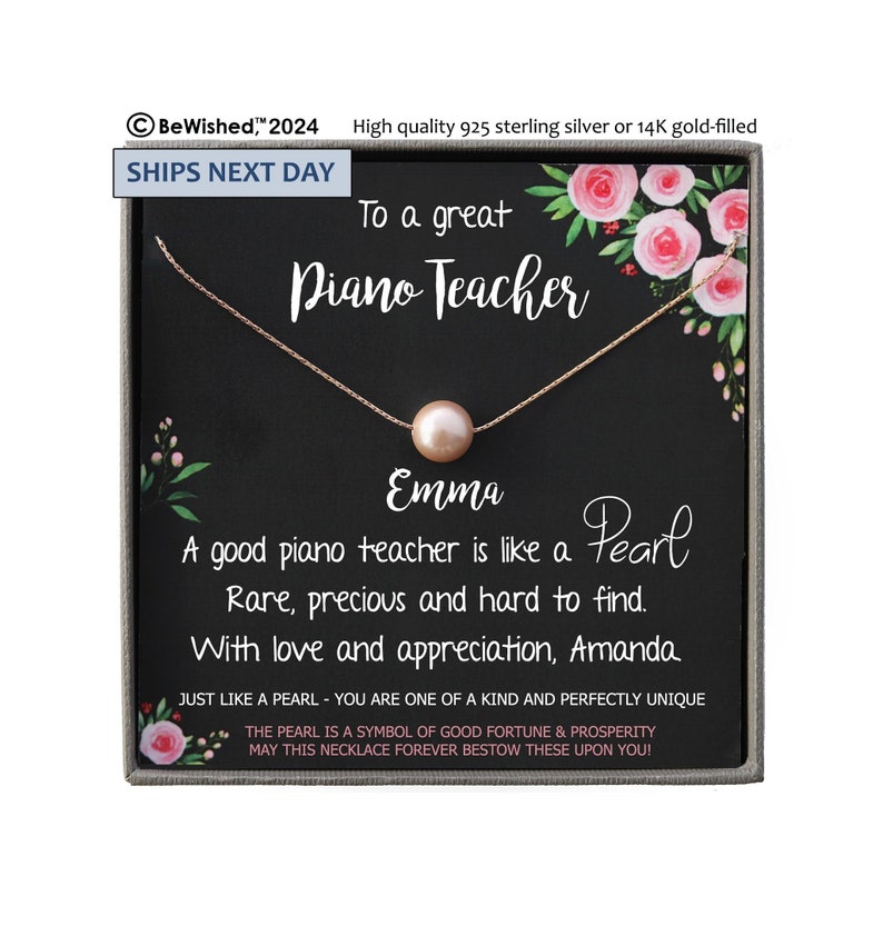 Piano Teacher Gift Thank You Gift for Music Teacher Gift, Personalized Gift for Piano Teacher, Personalized Piano Teacher Gift