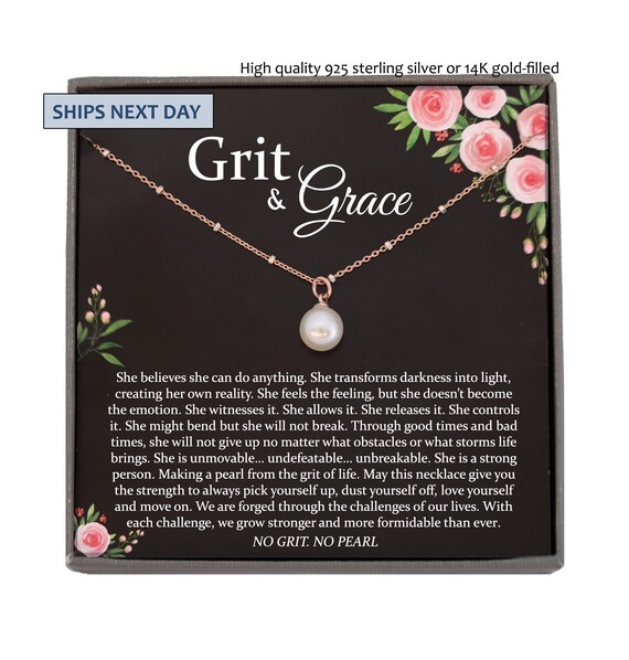 Grit on sale necklace etsy