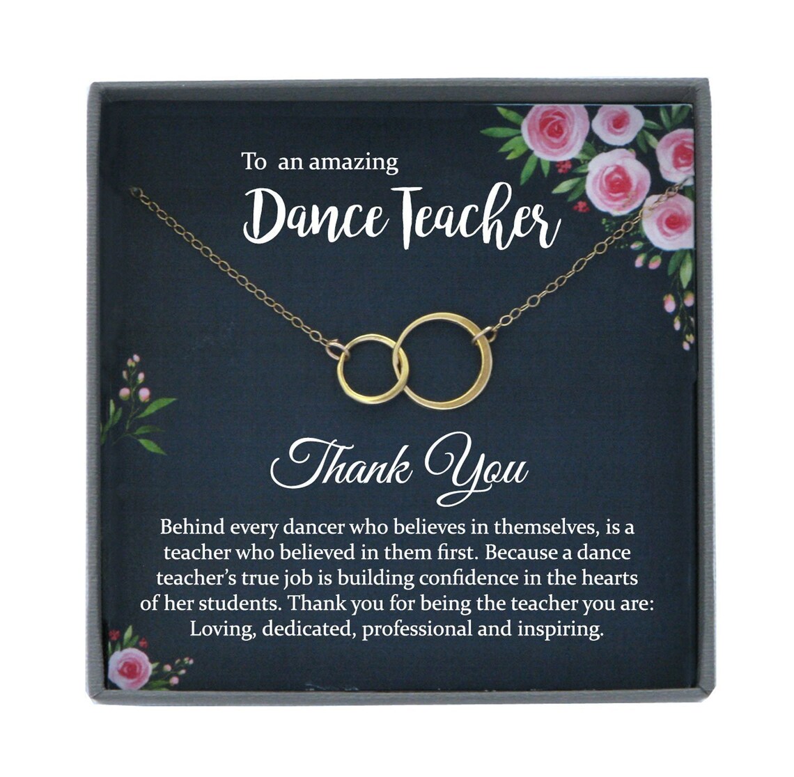 Dance Teacher Gifts for Ballet Teacher Gift Jewelry With Card Etsy