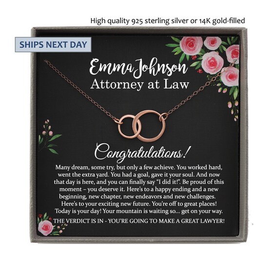 Law School Graduation Gift for Her Personalized Graduation Etsy