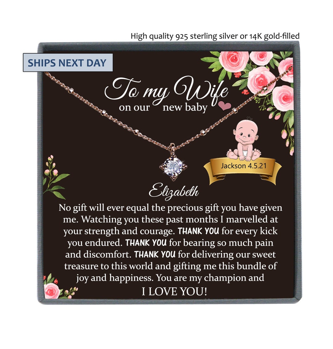 Push Present for Wife for New Baby, New Mom Gift From Husband, Push Gift for Wife, Labor Gifts